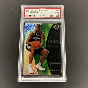 1997 Skybox E-X2001 Tim Duncan PSA 9 Mint Spurs HOF Rare Insert